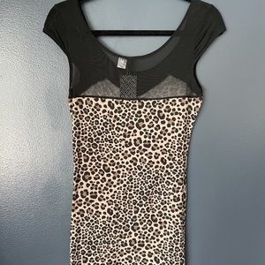 Sheer Sexy Leopard Print Dress